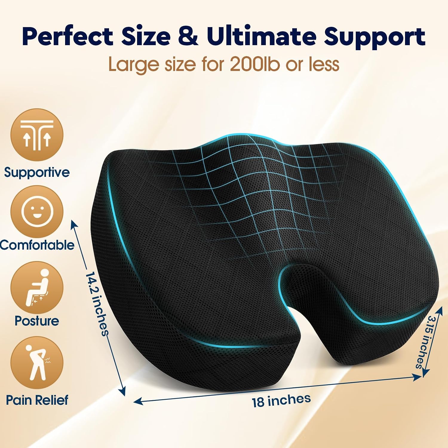 Bantal Duduk Kursi Kantor/Mobil - gambar 2